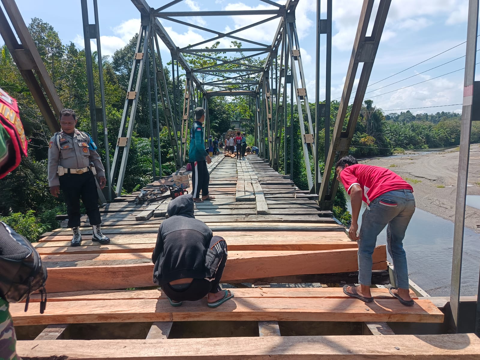 Jembatan Antar Desa di Donggala Diperbaiki, Akses Warga Lancar Kembali