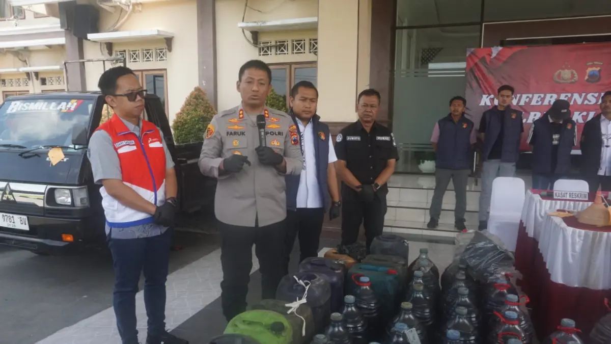 Polres Klaten Sita 2 Ton Solar Bersubsidi dari Sindikat Penimbun di Tulung