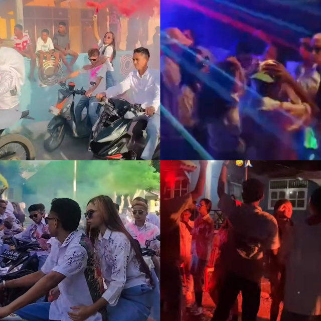 Pelajar SMA Malteng Terus Rayakan Kelulusan dengan Konvoi dan Pesta, Disdikbud Menyayangkan