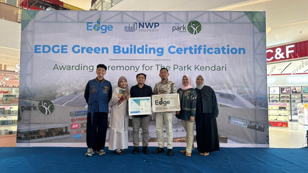 The Park Kendari Raih Sertifikasi EDGE Advanced Hemat Energi 65 Persen