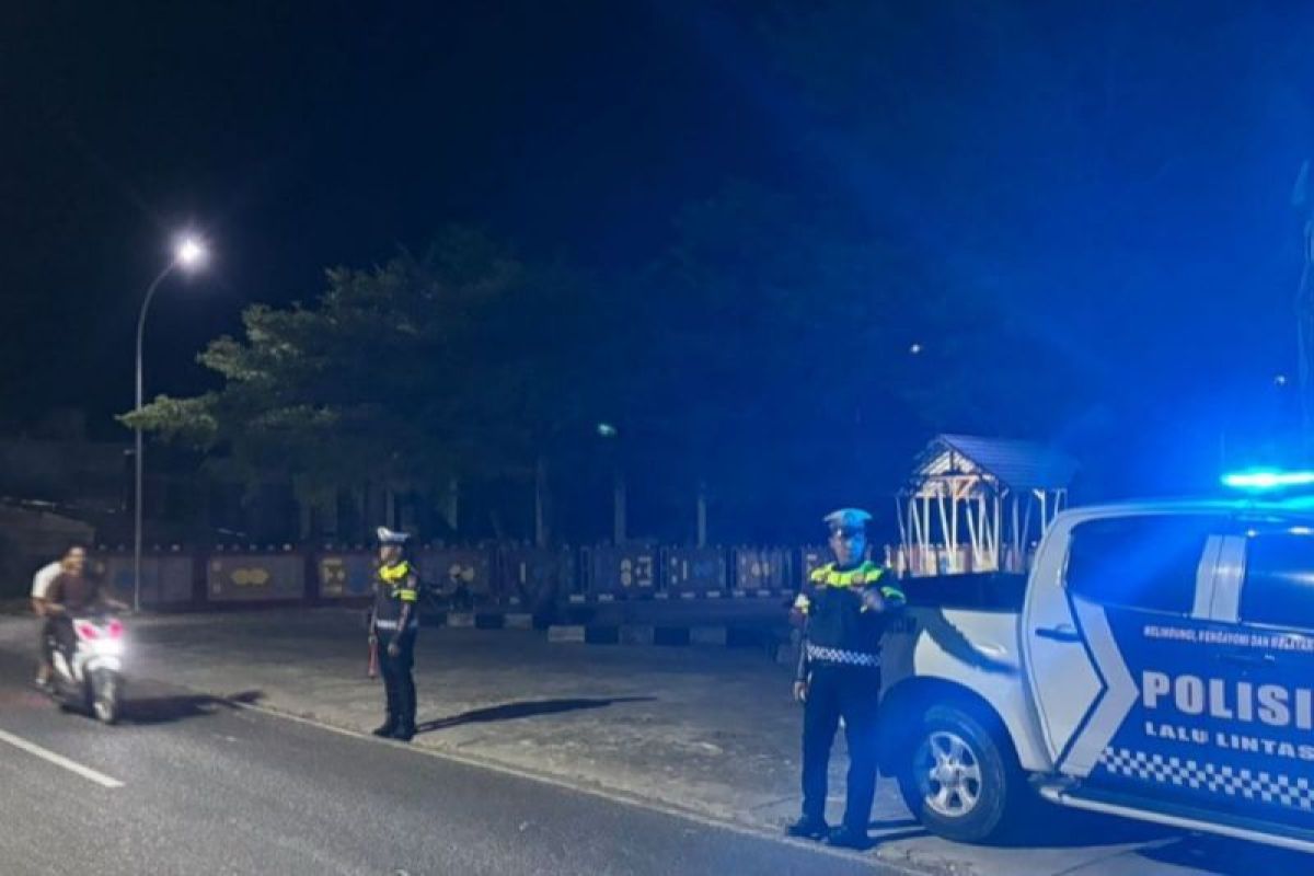 Satlantas Polres Natuna Intensifkan Patroli Blue Light Cegah Balap Liar