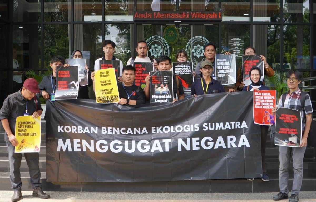Warga Sumatra Gugat Pemerintah ke PTUN Soal Status Bencana Nasional