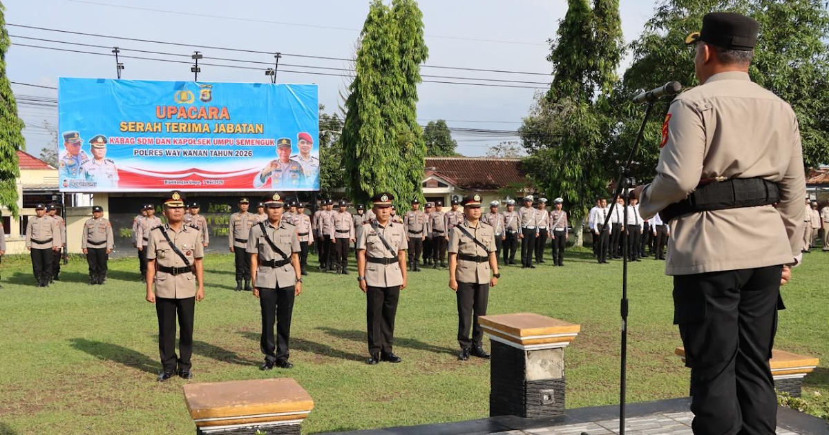 Polres Way Kanan Rotasi Pejabat, Kapolres Ingatkan Judi Online