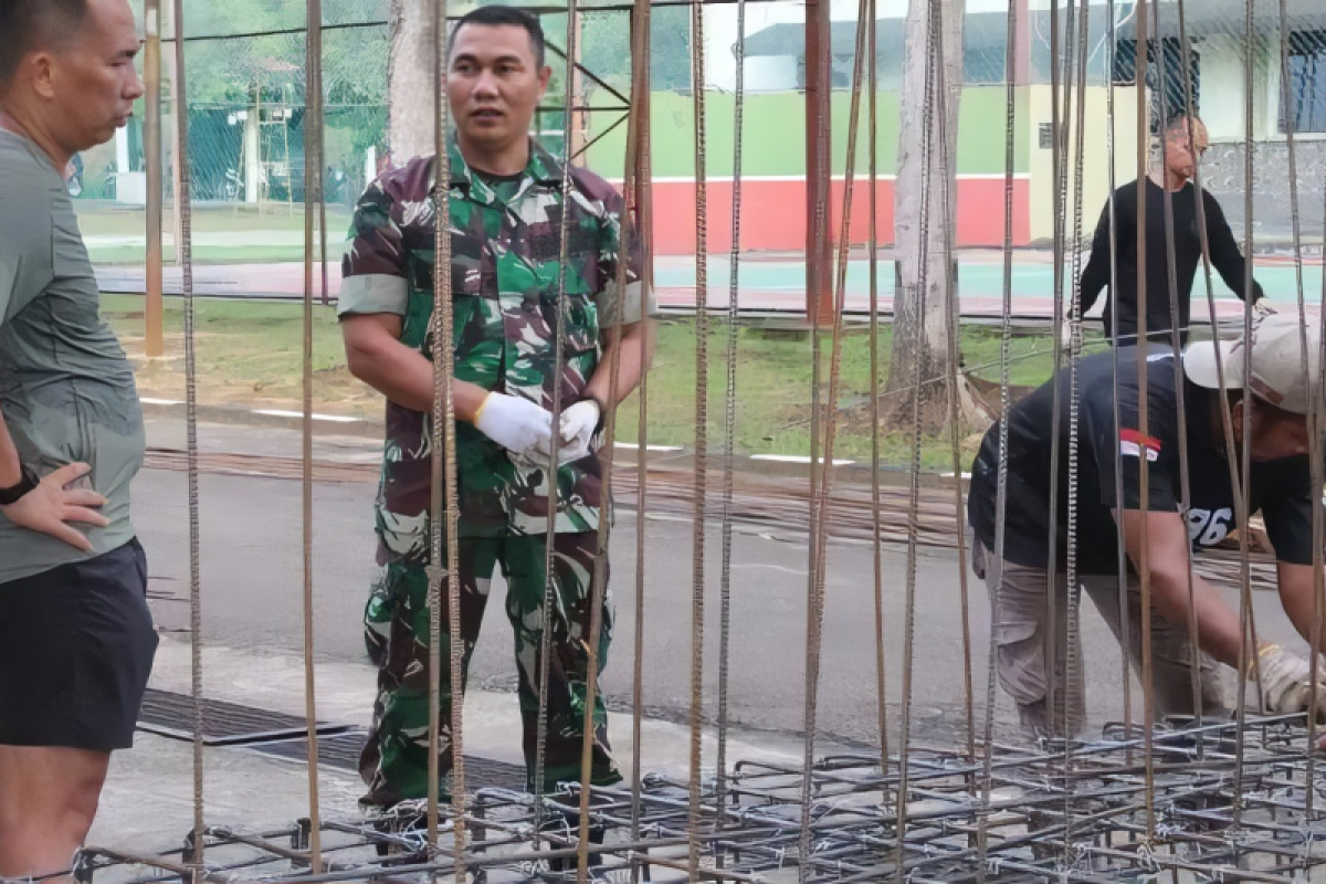 Kodim 0315/Tanjungpinang Bangun Lima Jembatan Baja Armco di Bintan