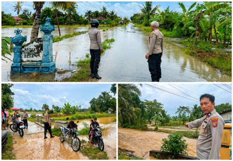 Kali Anggoro Meluap Rendam Puluhan Rumah dan Sawah di Abuki Konawe