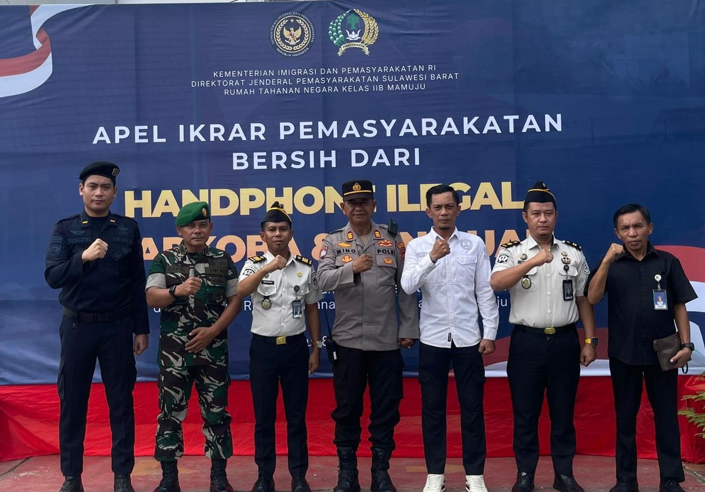 Rutan Mamuju Gandeng APH Perketat Pengawasan Narkoba dan Ponsel Ilegal