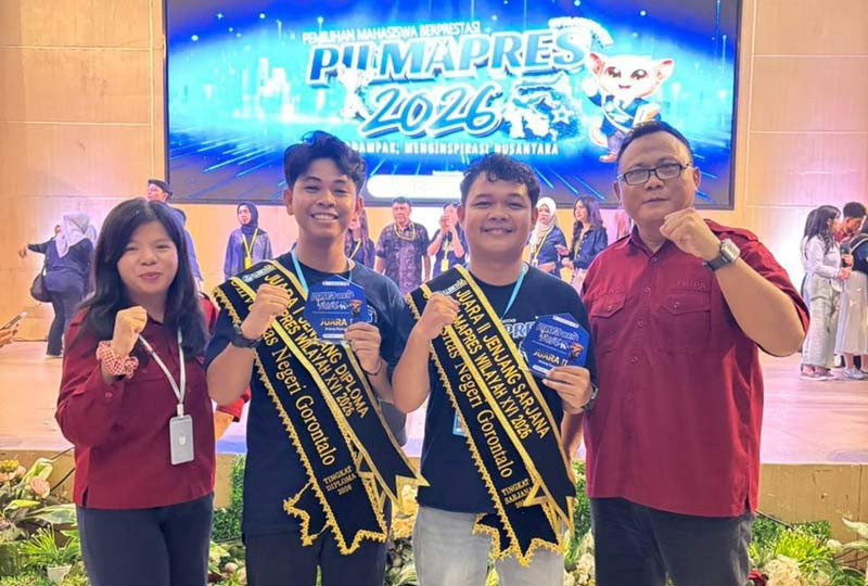Delegasi UNG Borong Juara Pilmapres LLDIKTI Wilayah XVI Tahun 2026