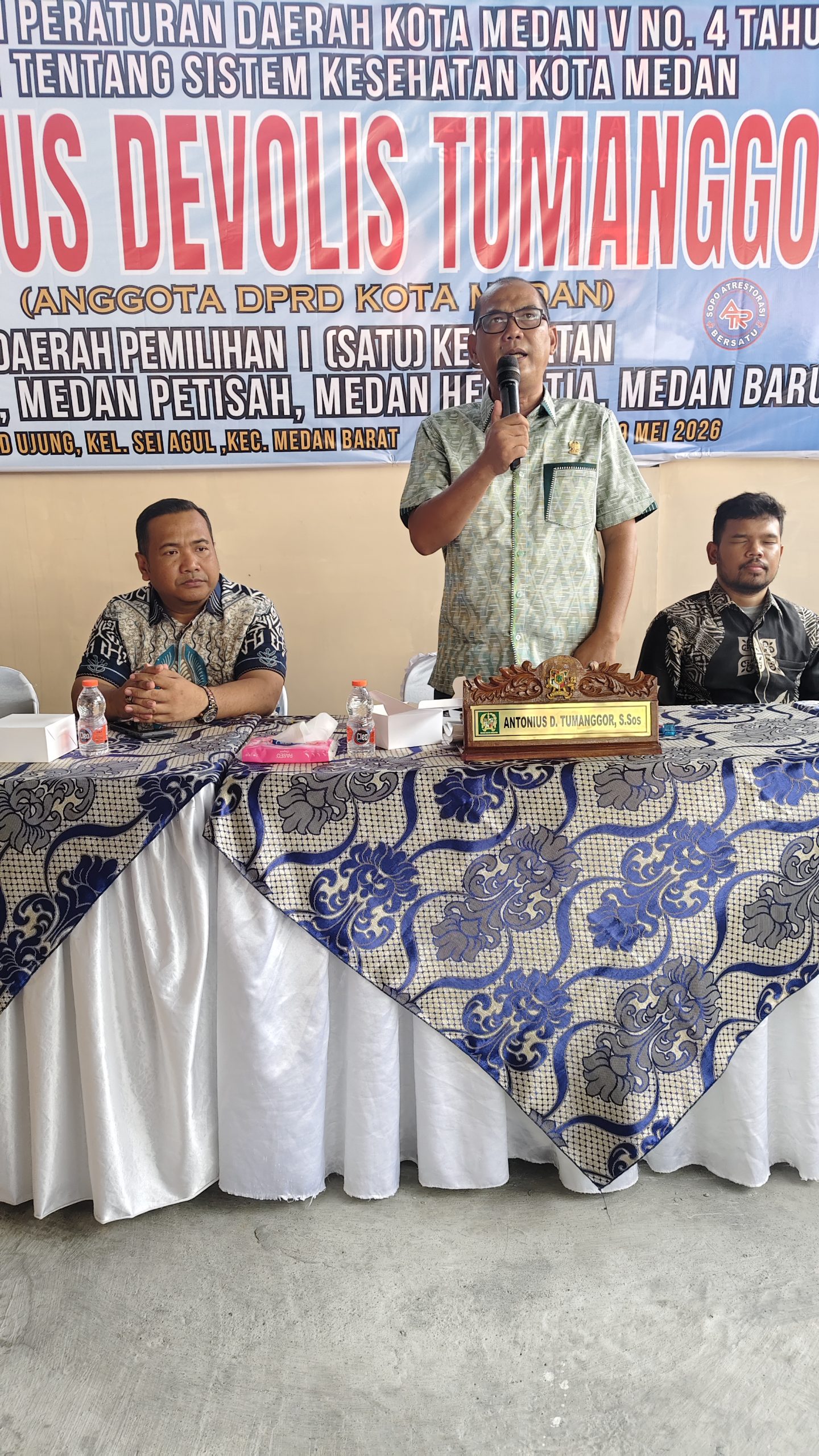 DPRD Medan Antonius Tumanggor Desak Relokasi Puskesmas Sei Agul