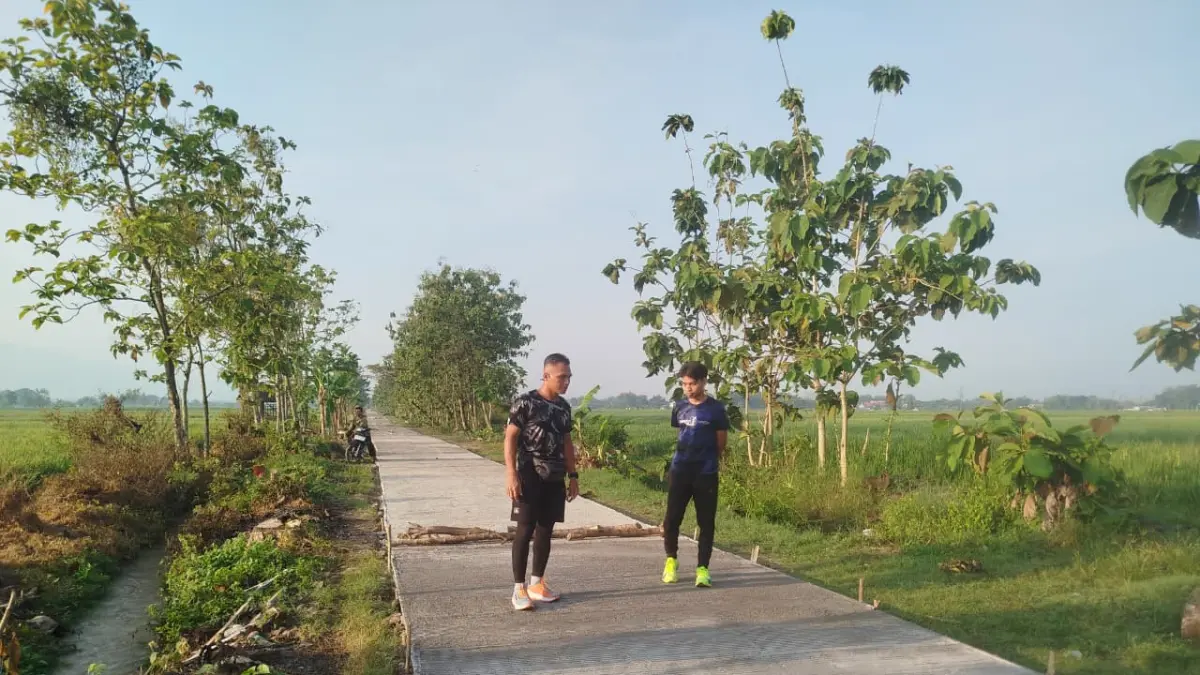 Jalan Beton TMMD Sragen 1.100 Meter Mudahkan Akses Pertanian Warga