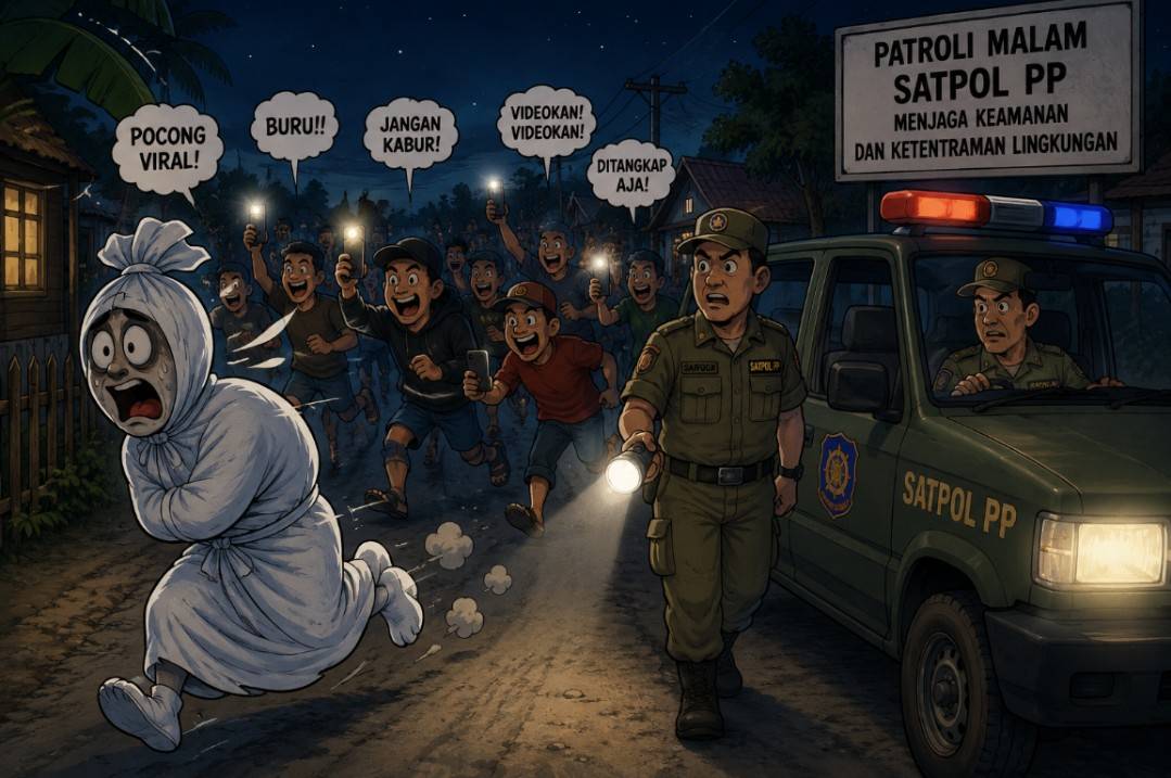Satpol PP HSU Terbitkan Edaran Antisipasi Keresahan Video Viral Pocong