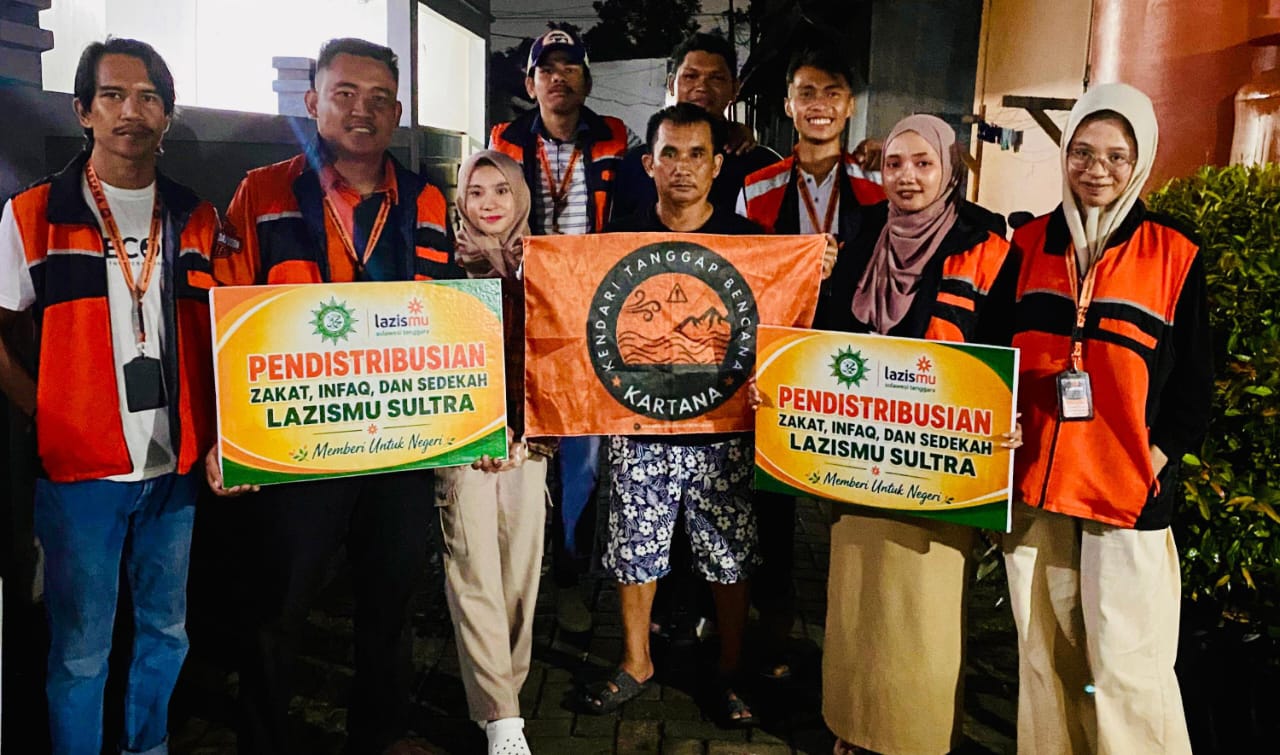 Lazismu Sultra Salurkan Sembako untuk Warga Kendari Terdampak Cuaca Ekstrem