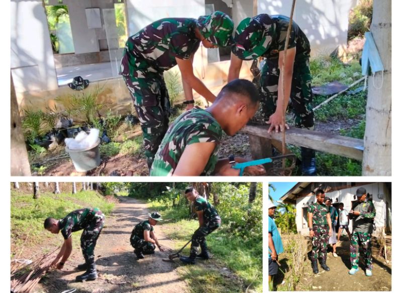 Kodim 0319 Mentawai Bangun Mushola Al Huda dan Jembatan Antardesa