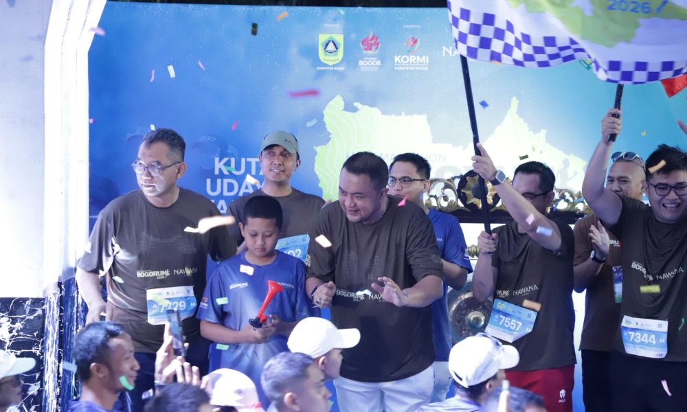 Ribuan Warga Padati Sentul, Bupati Rudy Susmanto Lepas Peserta Bogorun 2026