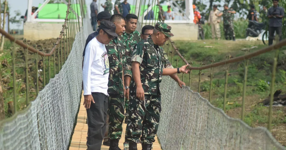 Jembatan Gantung Garuda di Suradadi Tegal Rampung 100 Persen, Akses Warga Gembongdadi Kian Mudah