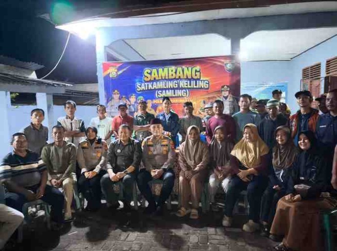Kapolres Prabumulih Sambangi Sungai Medang, Hidupkan Lagi Pos Ronda
