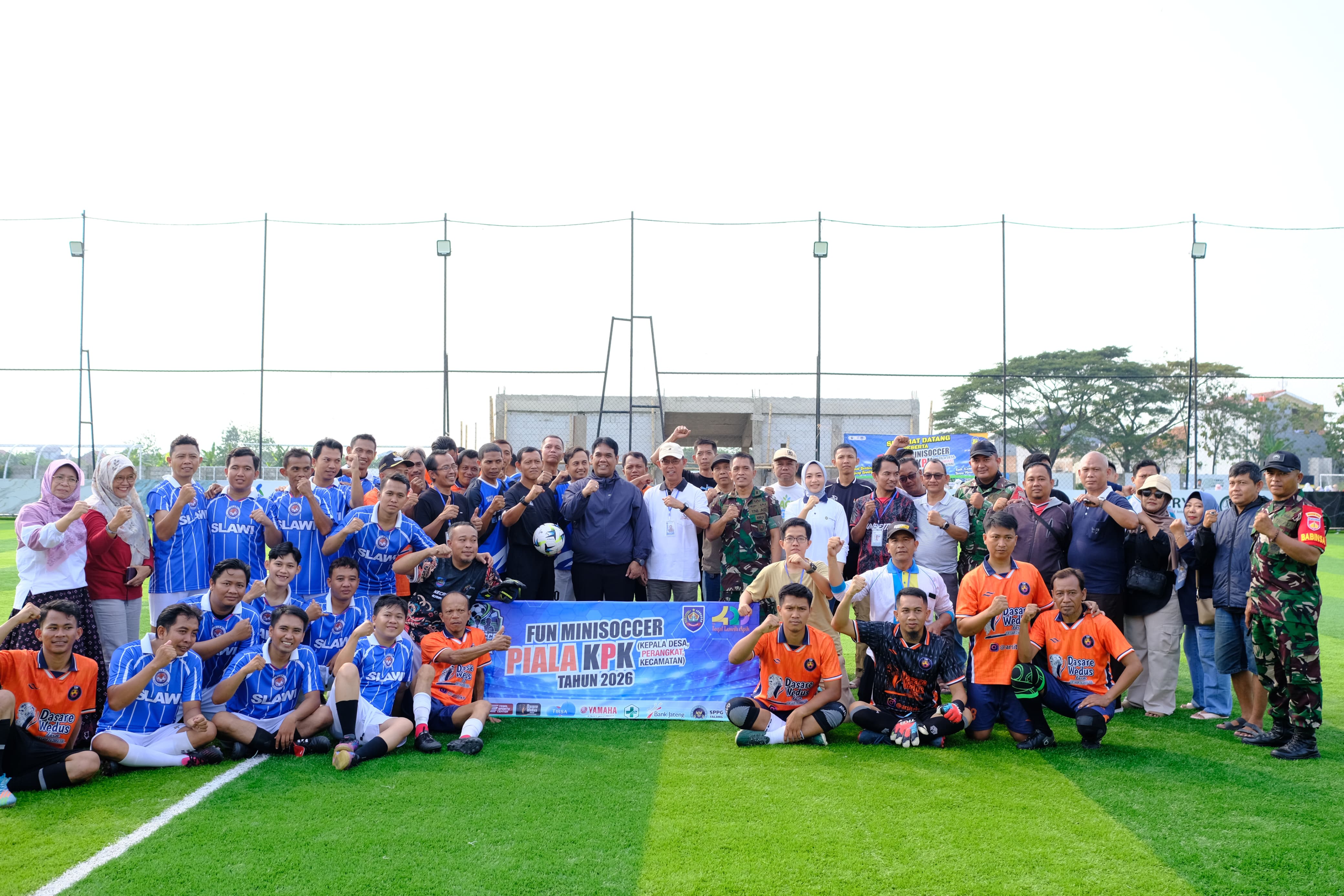 Sambut Hari Jadi ke-425, 16 Tim Perangkat Desa di Kabupaten Tegal Turnamen Minisoccer