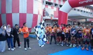 Pelari Muara Enim Rajai Fun Run 5K HUT Lahat ke-157