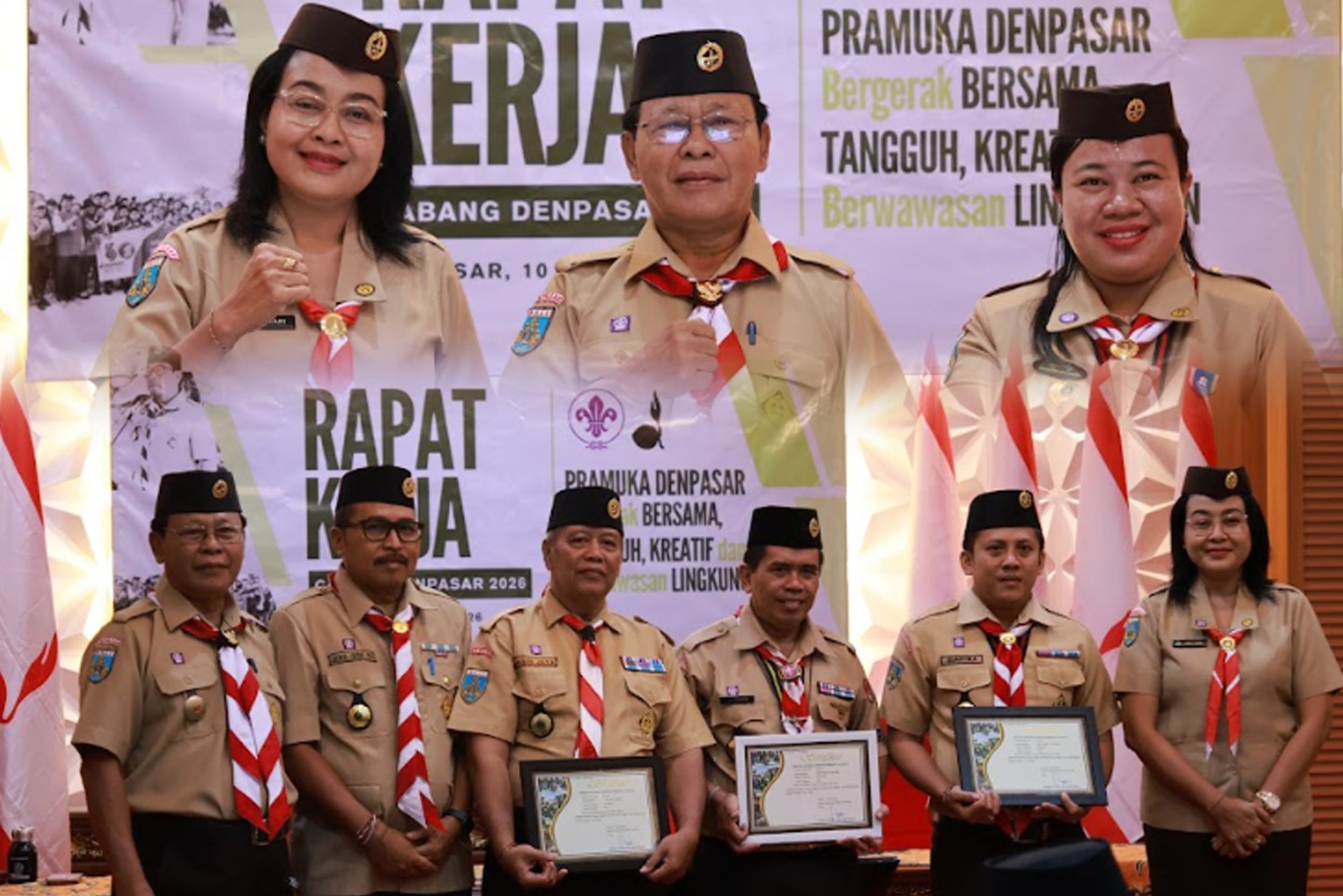 Kwarcab Pramuka Denpasar Fokus Program Pengolahan Sampah di Rakercab 2026