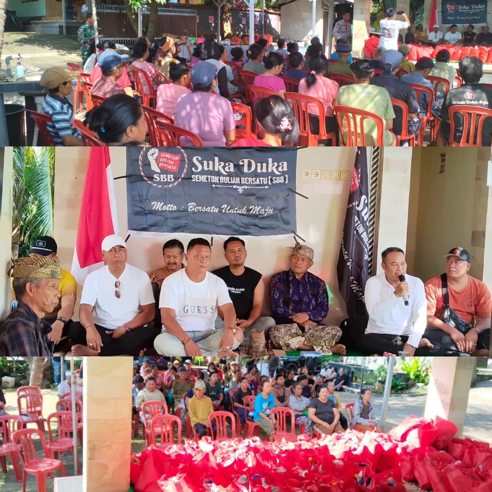SBB dan SMD Salurkan 100 Paket Sembako Bagi Lansia di Desa Bulian Buleleng