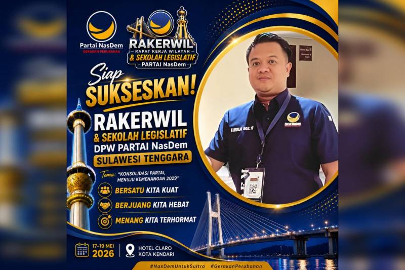 NasDem Sultra Gelar Rakerwil dan Sekolah Legislatif di Kendari, Target Soliditas Kader Menuju Pemilu 2029
