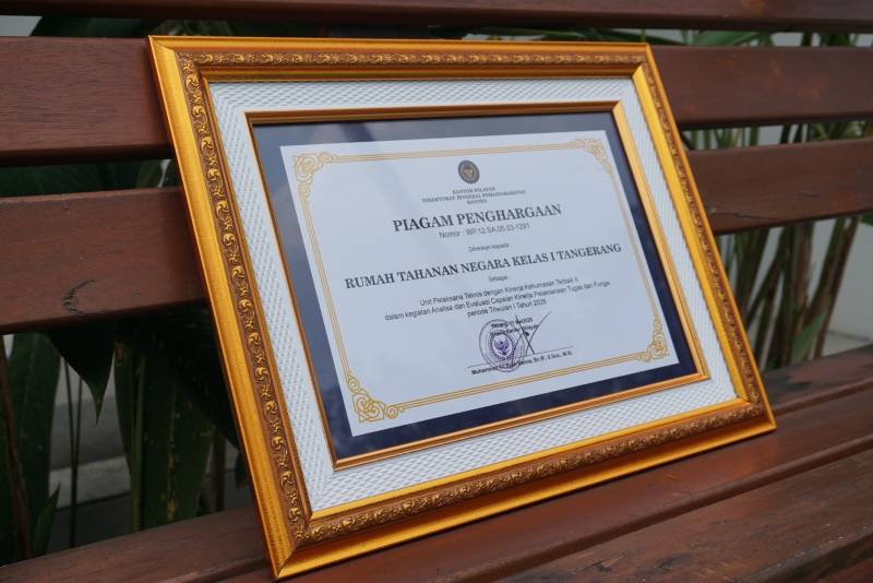 Rutan Tangerang Raih Humas Terbaik II se-Banten, Skor 85,02 Persen