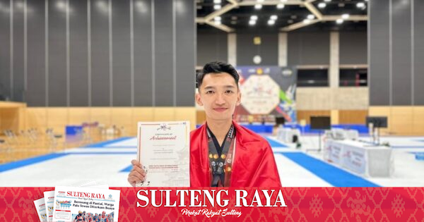 Briptu Johansen Asal Polda Sulteng Borong Tiga Medali di Kejuaraan Taekwondo Osaka