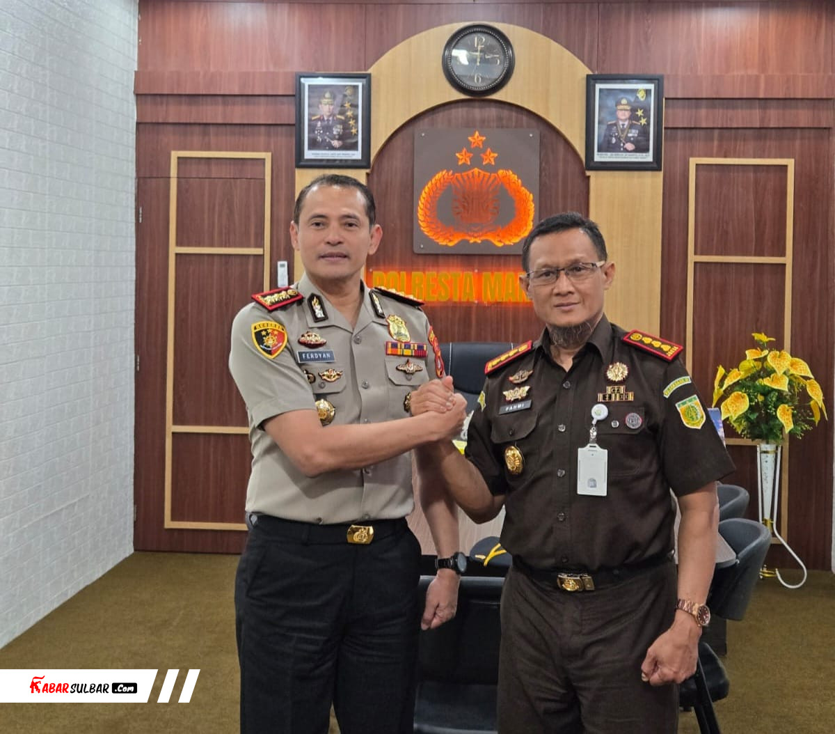 Kapolresta Mamuju dan Kajari Sepakat Perkuat Sinergi Penegakan Hukum di Sulbar