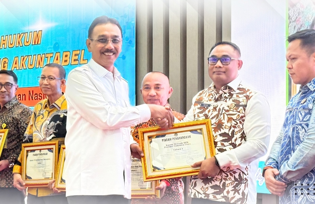 BPN Sumut dan Tanjungbalai Raih Terbaik III Kearsipan Nasional