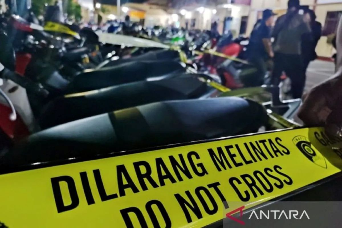 Razia Geng Motor di Makassar, Polisi Sita 30 Motor dan Amankan 7 Pelajar