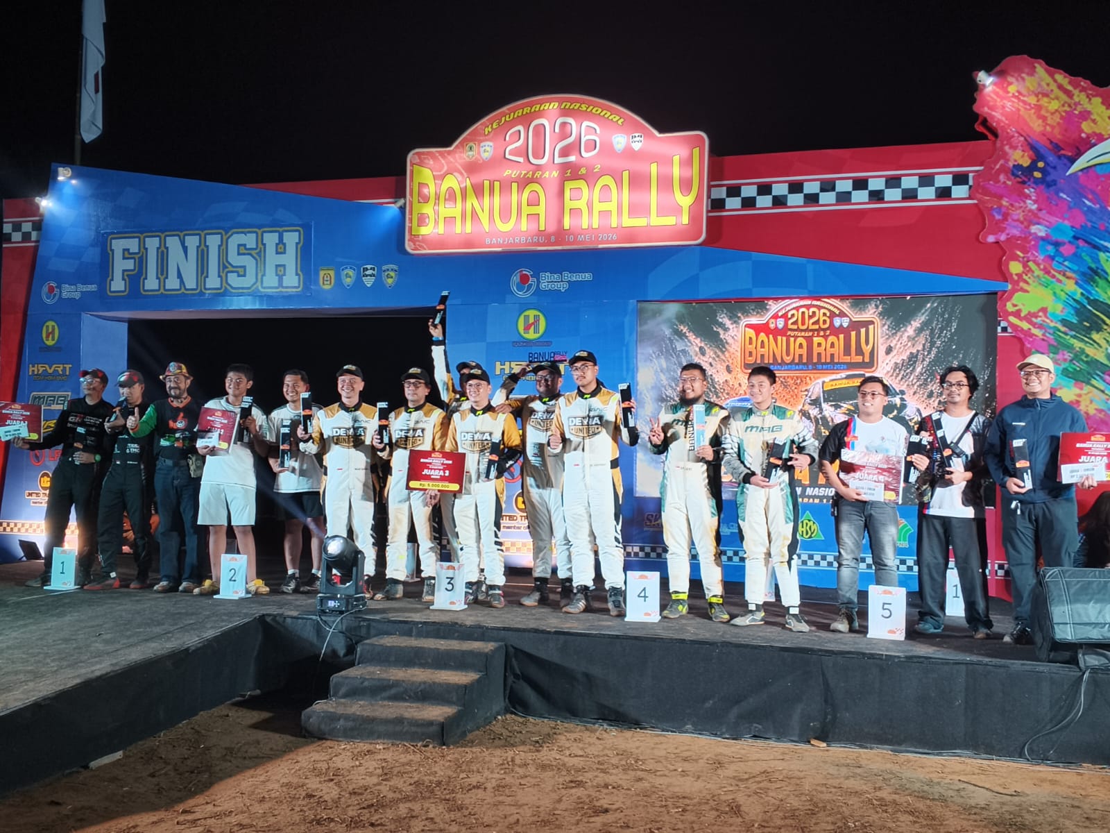 Pembalap Muda Kalsel Buktikan Diri di Podium Kejurnas Rally Banua 2026