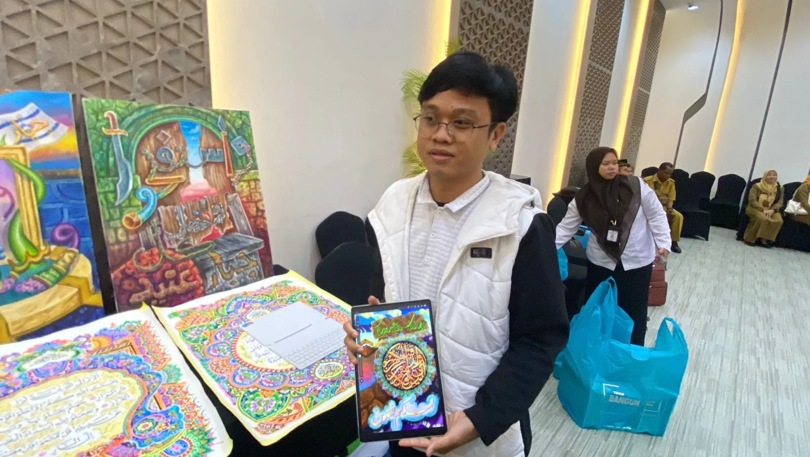 Kafilah Banjarbaru Siapkan Diri di Cabang Kaligrafi Digital MTQN Kalsel, Ini Trik Khusus Muhammad Thoha