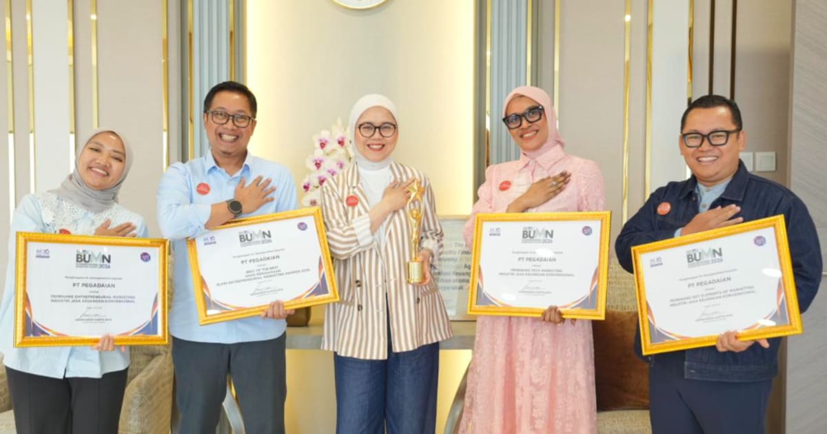Pegadaian Raih Penghargaan 'Best of the Best' di BUMN Entrepreneurial Marketing Awards 2026