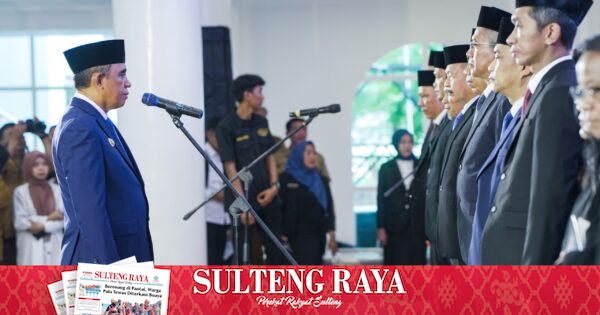 Gubernur Sulteng Anwar Hafid Lantik 40 Pejabat Eselon II dan Fungsional, Isi Posisi Strategis Pemprov