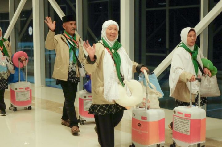 5.862 Calon Haji NTB Diberangkatkan dari Bandara Lombok, OTP 100 Persen Selama 19 Hari