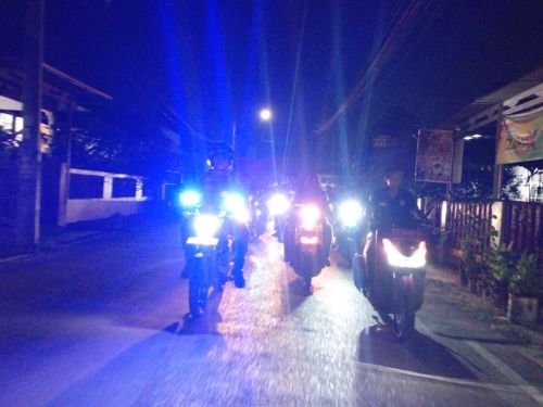 Polsek Sukarame dan Forkopimcam Way Halim Patroli Dini Hari, Buru Tawuran Remaja hingga Balap Liar di Bandar Lampung