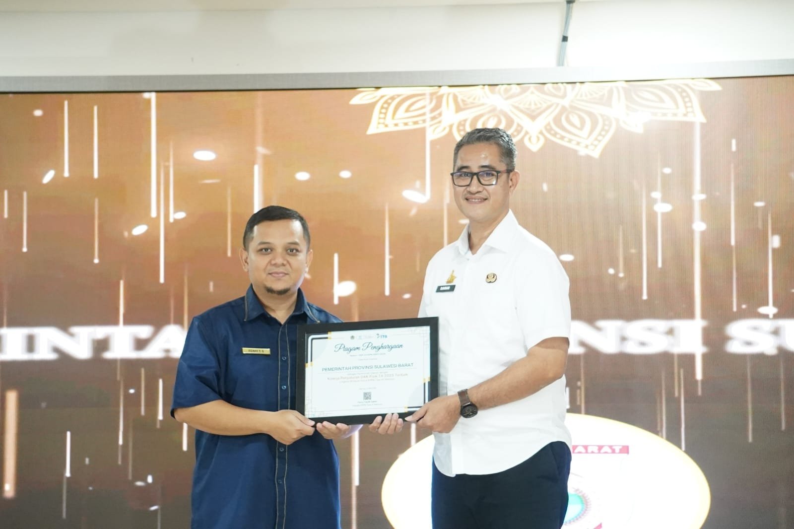 BPKAD Sulbar Bawa Pulang Penghargaan DAK Fisik Terbaik dari KPPN Mamuju, Bukti Tata Kelola Anggaran Makin Akuntabel