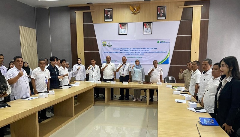 Pemkab Muaro Jambi Mewajibkan Seluruh Pemenang Proyek Masuk BPJS Ketenagakerjaan, Kejaksaan Awasi Kepatuhan