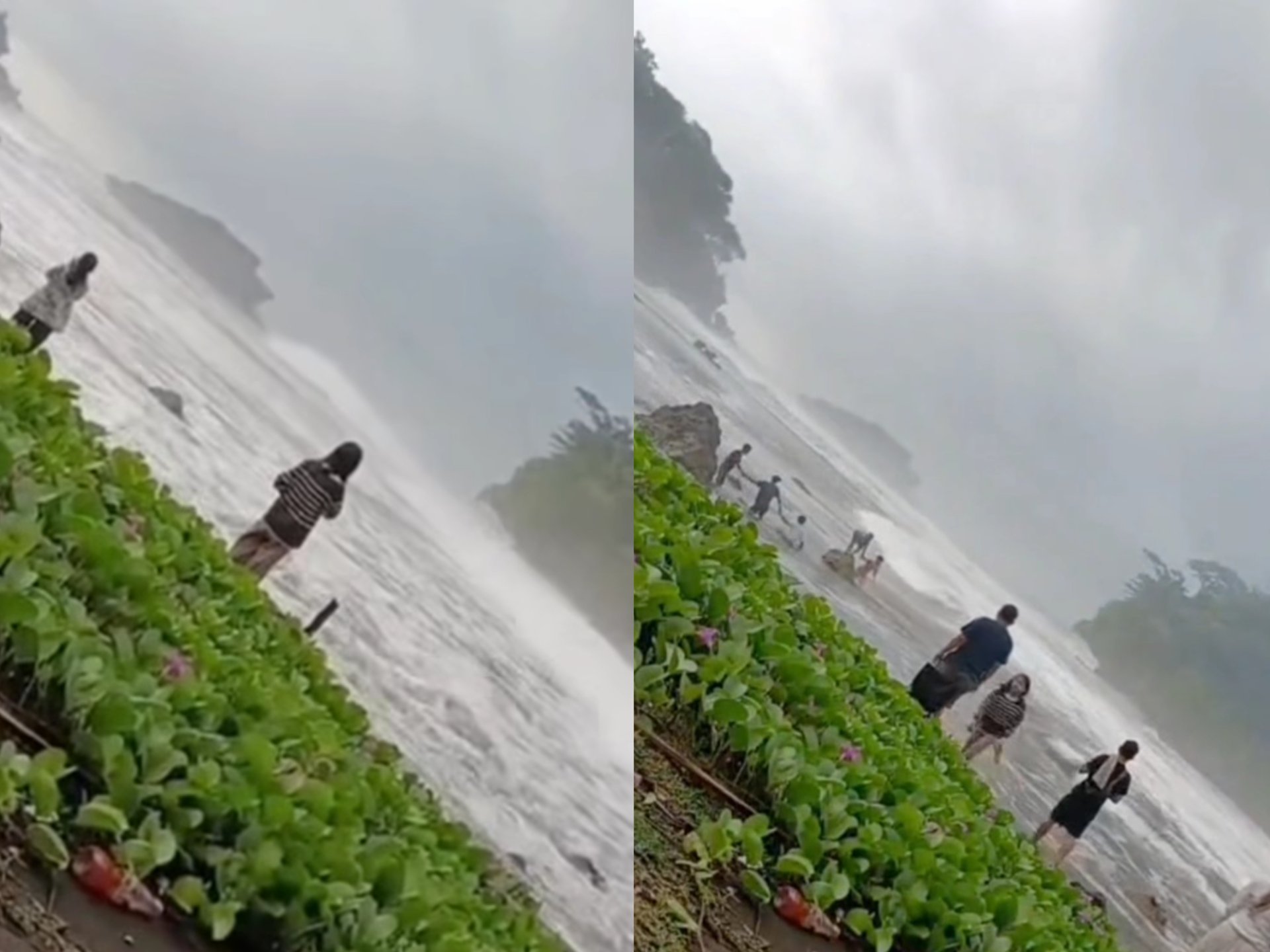 Detik-Detik Wisatawan Garut Terseret Ombak Besar di Pantai Madasari Pangandaran, Video Viral Perlihatkan Momen Mencekam