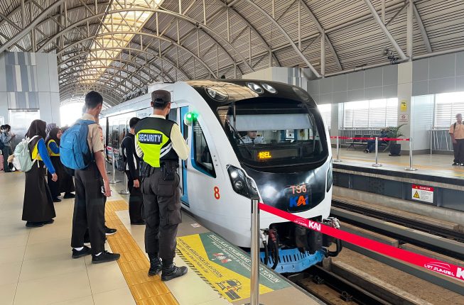 66.764 Penumpang Padati LRT Sumsel Selama Libur Kenaikan Yesus Kristus, Stasiun Asrama Haji Tersibuk