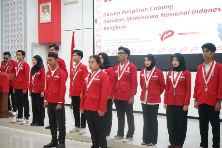 Pemprov Bengkulu Ajak Mahasiswa GMNI Jadi Mitra Strategis Bangun Daerah, Ini Pesan Penting untuk Pengurus Baru