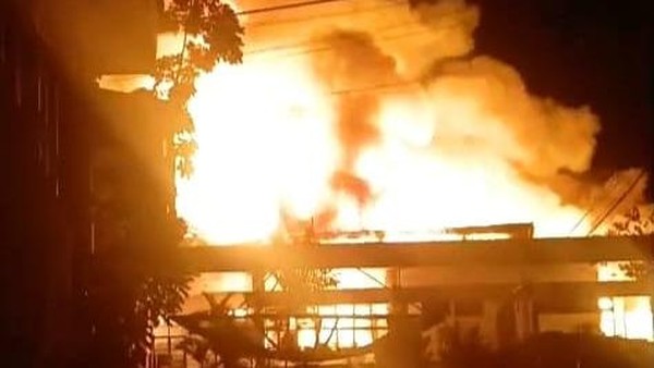 Gedung Tenguyun Kantor Bupati Bulungan Ludes Terbakar, Ruang Bupati hingga Bendahara Hangus Total