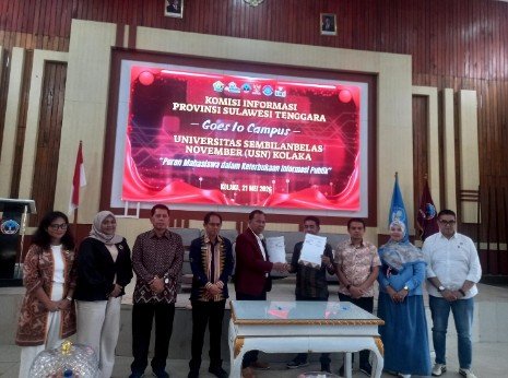 Komisi Informasi Sultra dan USN Kolaka Teken MoU, Mahasiswa Didorong Jadi Garda Depan Lawan Hoaks