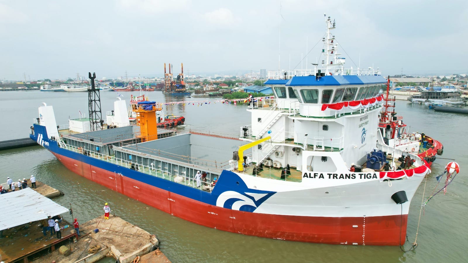 CKB Logistics Luncurkan Kapal Kontainer Terbesar Alfa Trans Tiga, Targetkan Penguatan Logistik ke Indonesia Timur