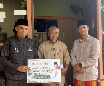 Senator Kaltara Hasan Basri Salurkan Puluhan Hewan Qurban ke Masjid di Malinau, Tana Tidung, dan Tarakan