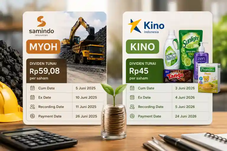 Dividen MYOH dan KINO Cair Juni, Yield Batu Bara vs FMCG Siap Diperebutkan Investor