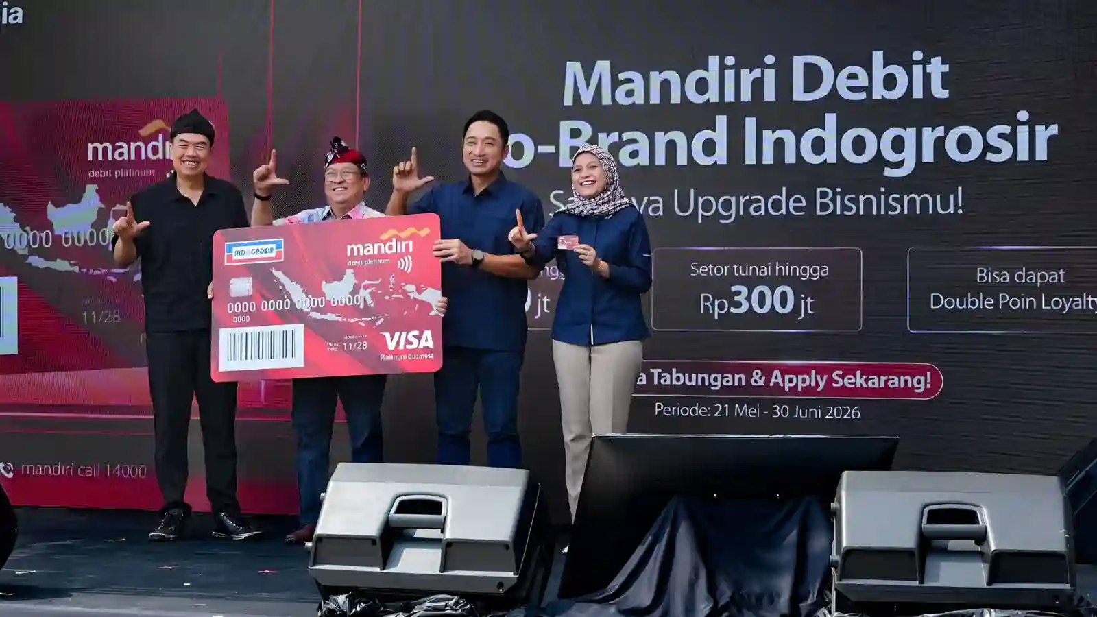 Bank Mandiri Targetkan 107 Ribu Distributor Indogrosir Pakai Kartu Debit Co-Brand Baru