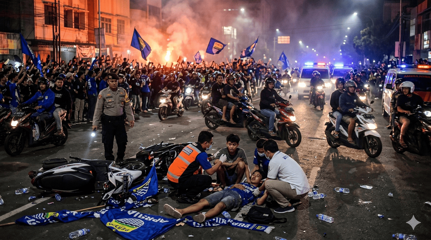 Dua Tewas dan 122 Luka dalam Konvoi Persib, Pemkot Bandung Hentikan Sementara Acara Berskala Besar
