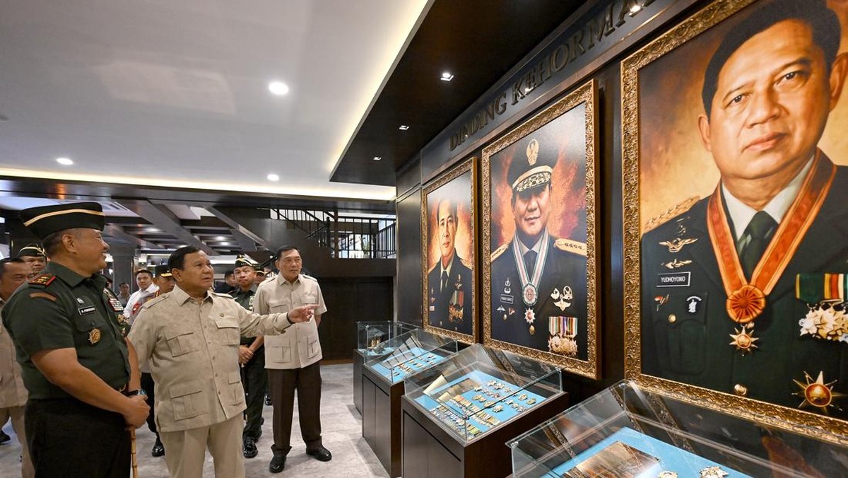 Prabowo Resmikan Museum dan Perpustakaan Seskoad, Beri Taklimat ke 1.000 Perwira TNI-Polri