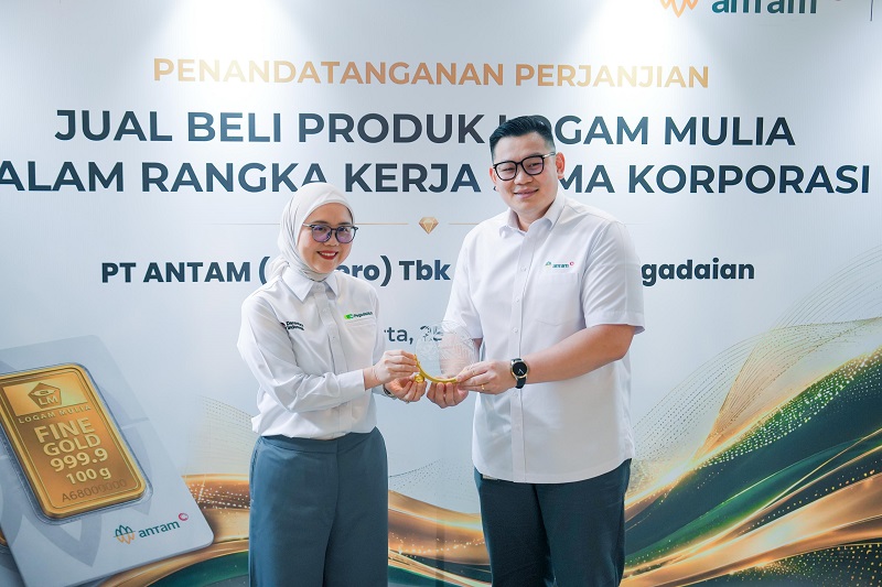 Pegadaian dan ANTAM Teken Kerja Sama Logam Mulia, Targetkan Perluasan Akses Emas Nasional