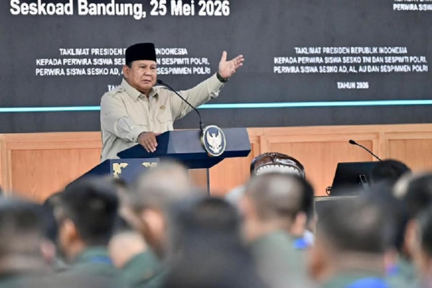 Presiden Prabowo Jadi Kepala Negara Pertama Beri Arahan Langsung ke 1.095 Perwira Siswa TNI-Polri di Seskoad